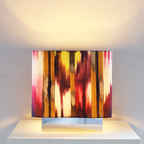 handmade autumn in antwerp table lamp with custom shade and warm light