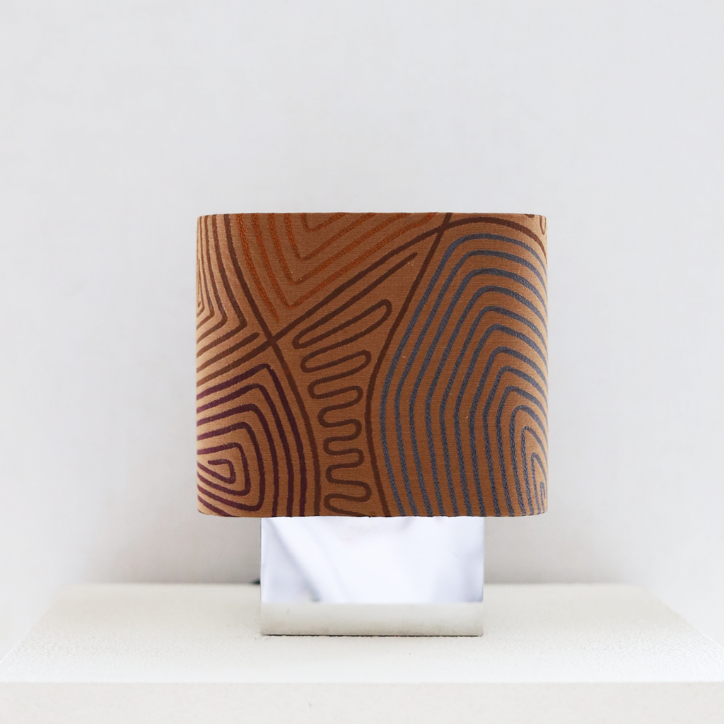 handmade autumn in antwerp table lamp with custom shade and warm light