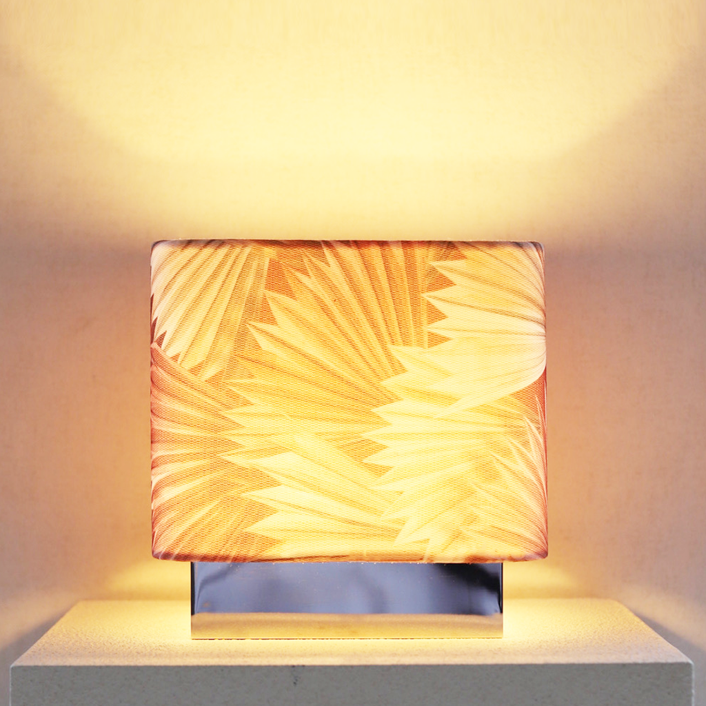 Cricri pink palm leaves