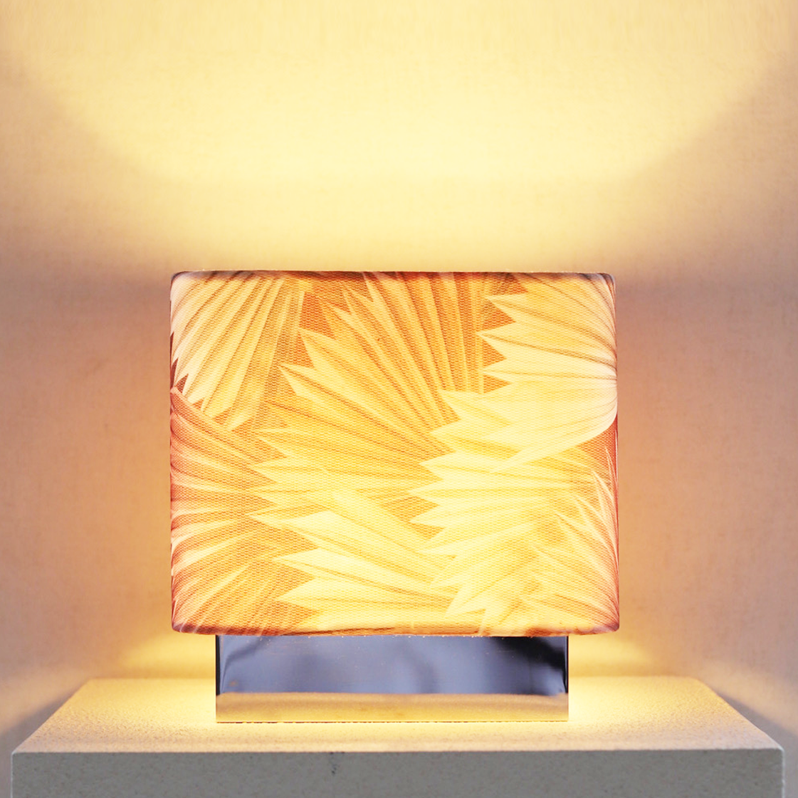 Cricri pink palm leaves