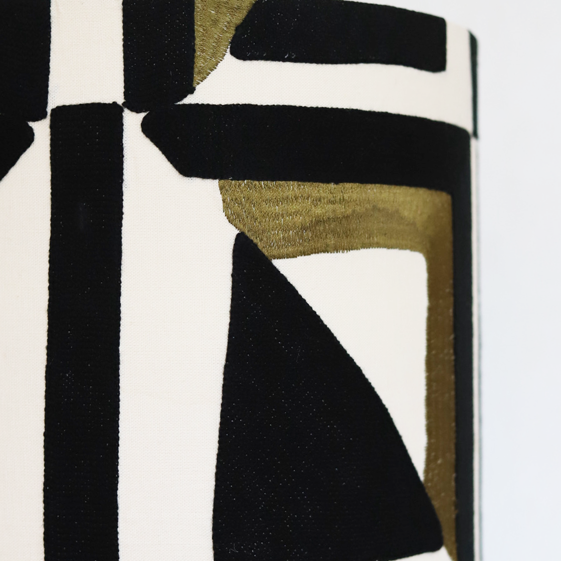 LEXIE black cream embroidered