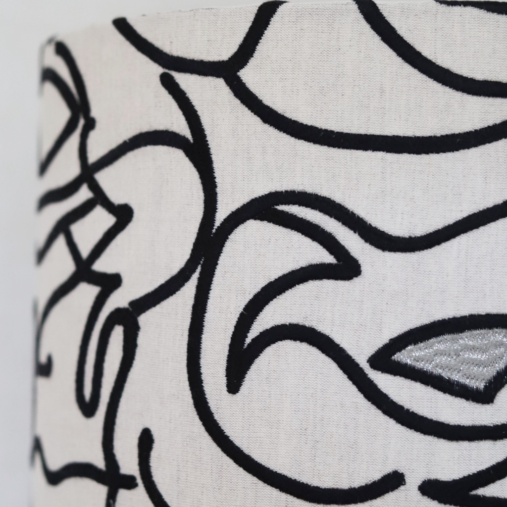 LEXIE beige black embroidery