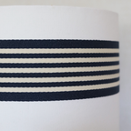 LEXIE white navy stripes