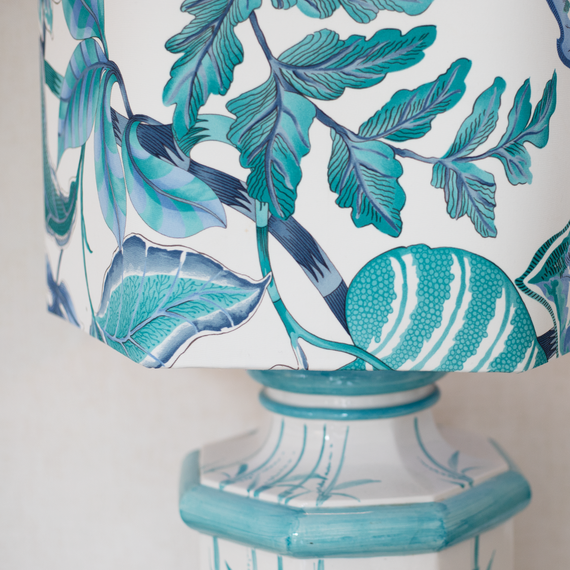 bamboo lamp blue