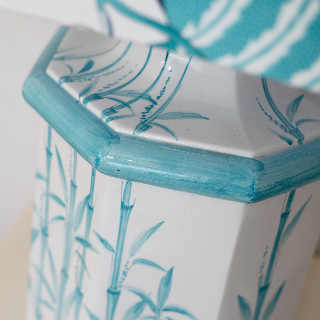 bamboo lamp blue