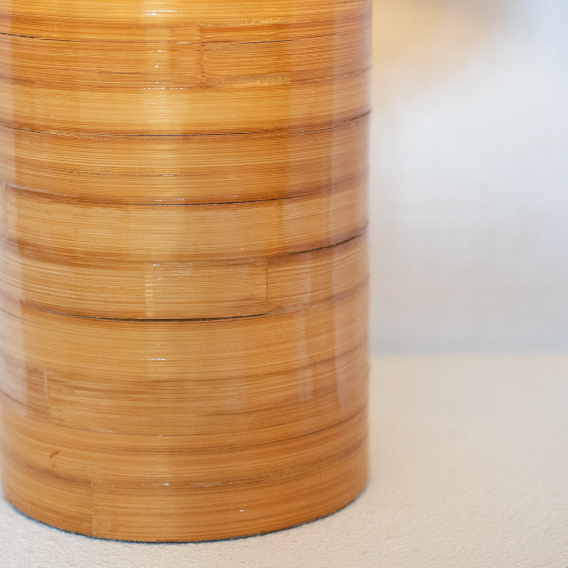 bamboo lamp yellow