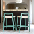 marine green bar stool set