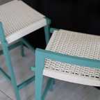 marine green bar stool set