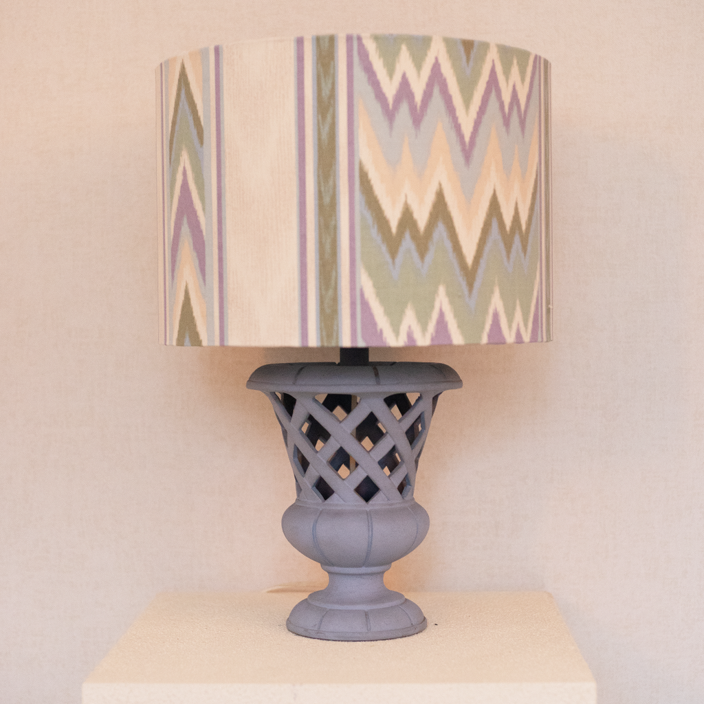 blue jar lamp