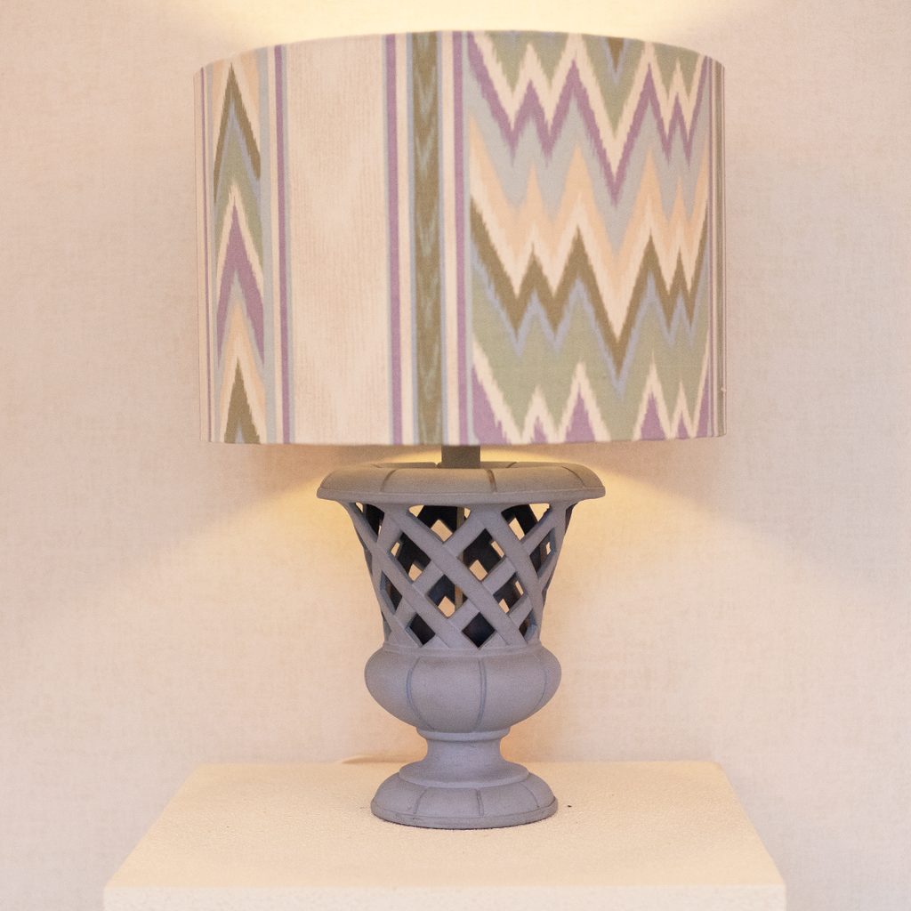 blue jar lamp