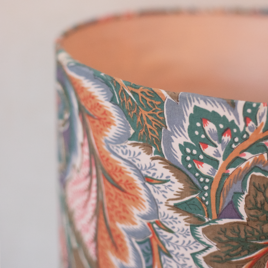 blue floral lamp