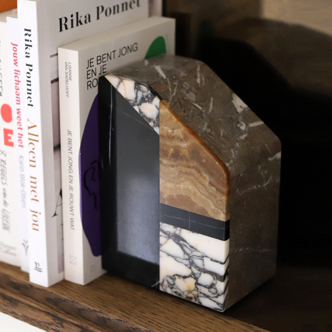 marble bookends art deco