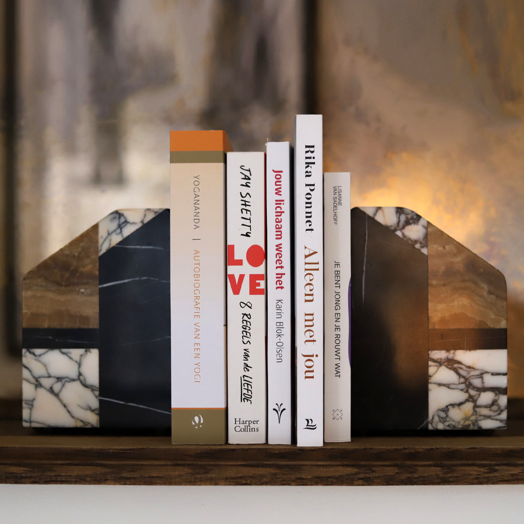 marble bookends art deco