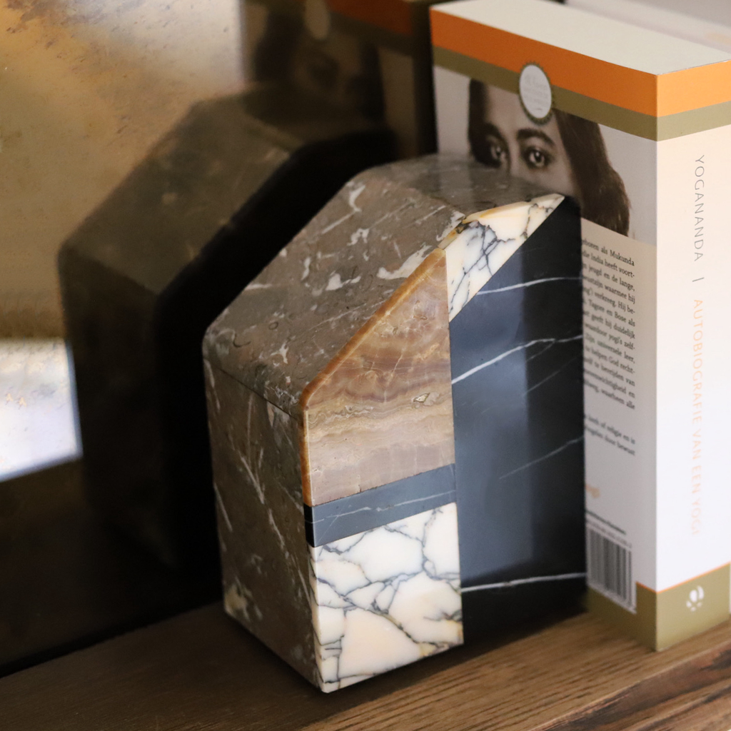 marble bookends art deco