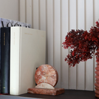 bookend round pink marble
