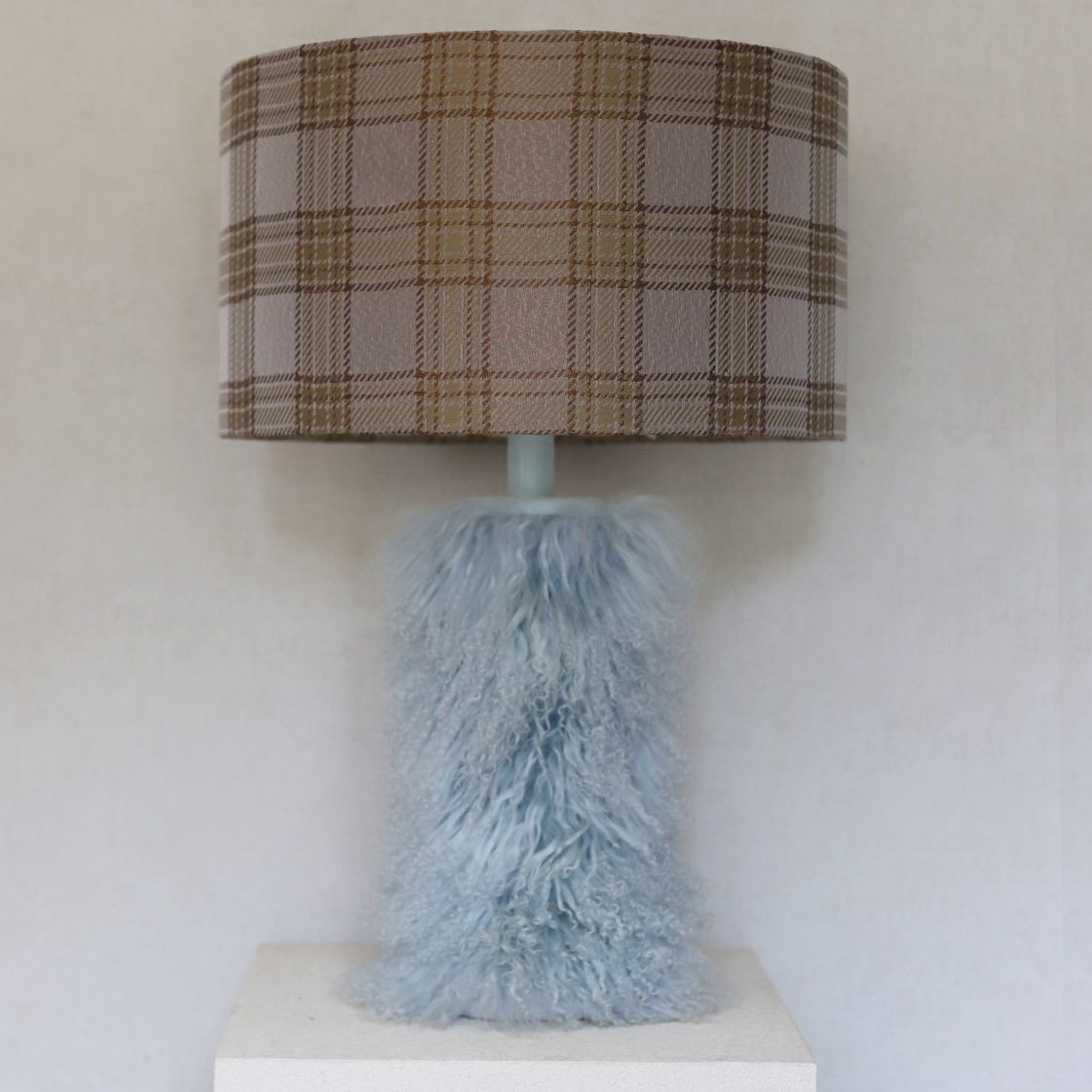 Cammie blue lilac checked