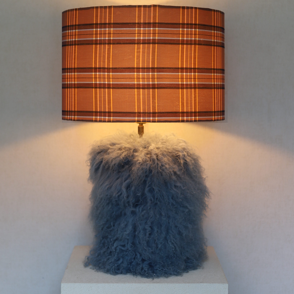 Cammie blue orange checked