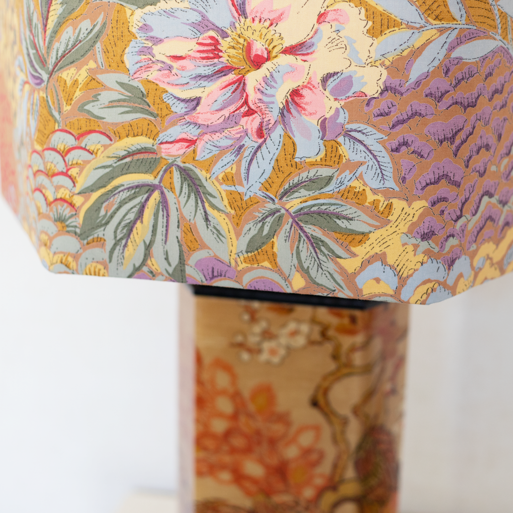 chinese lamp floral camel
