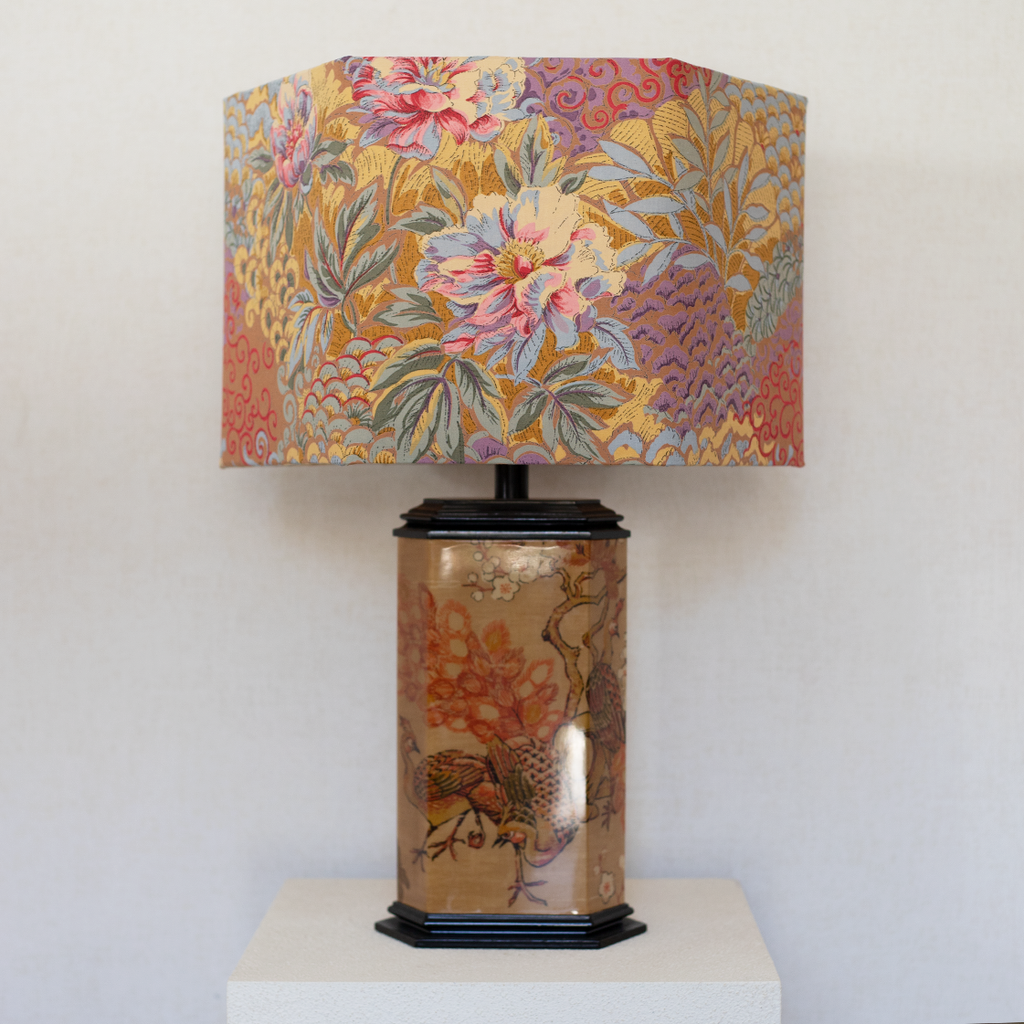 chinese lamp floral camel