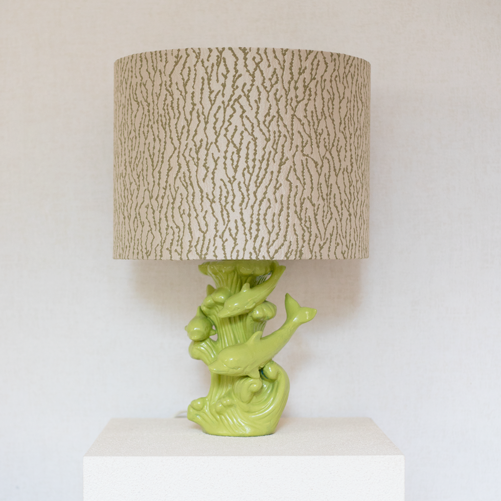 dolphins lamp lime