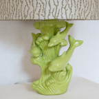 dolphins lamp lime