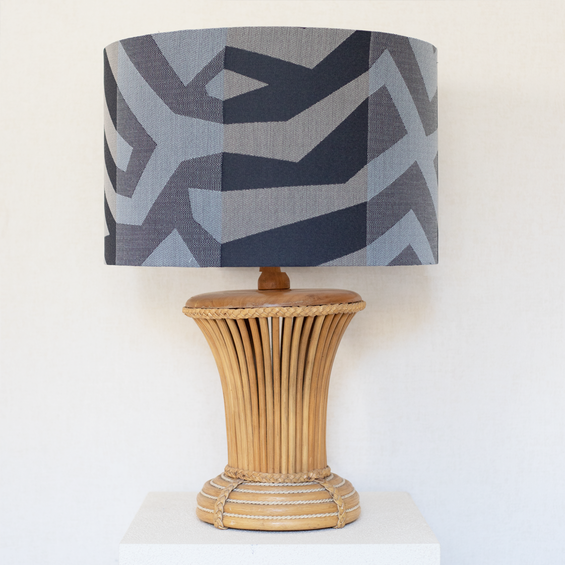 extra large bamboo lamp denim