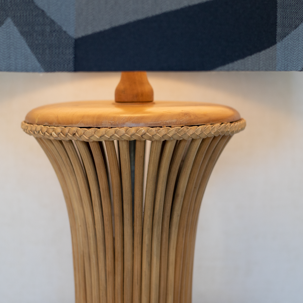 extra large bamboo lamp denim