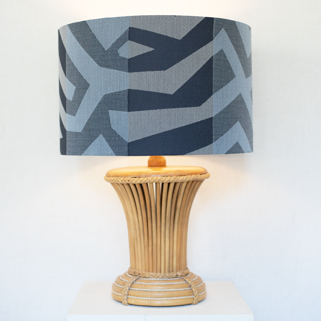 extra large bamboo lamp denim
