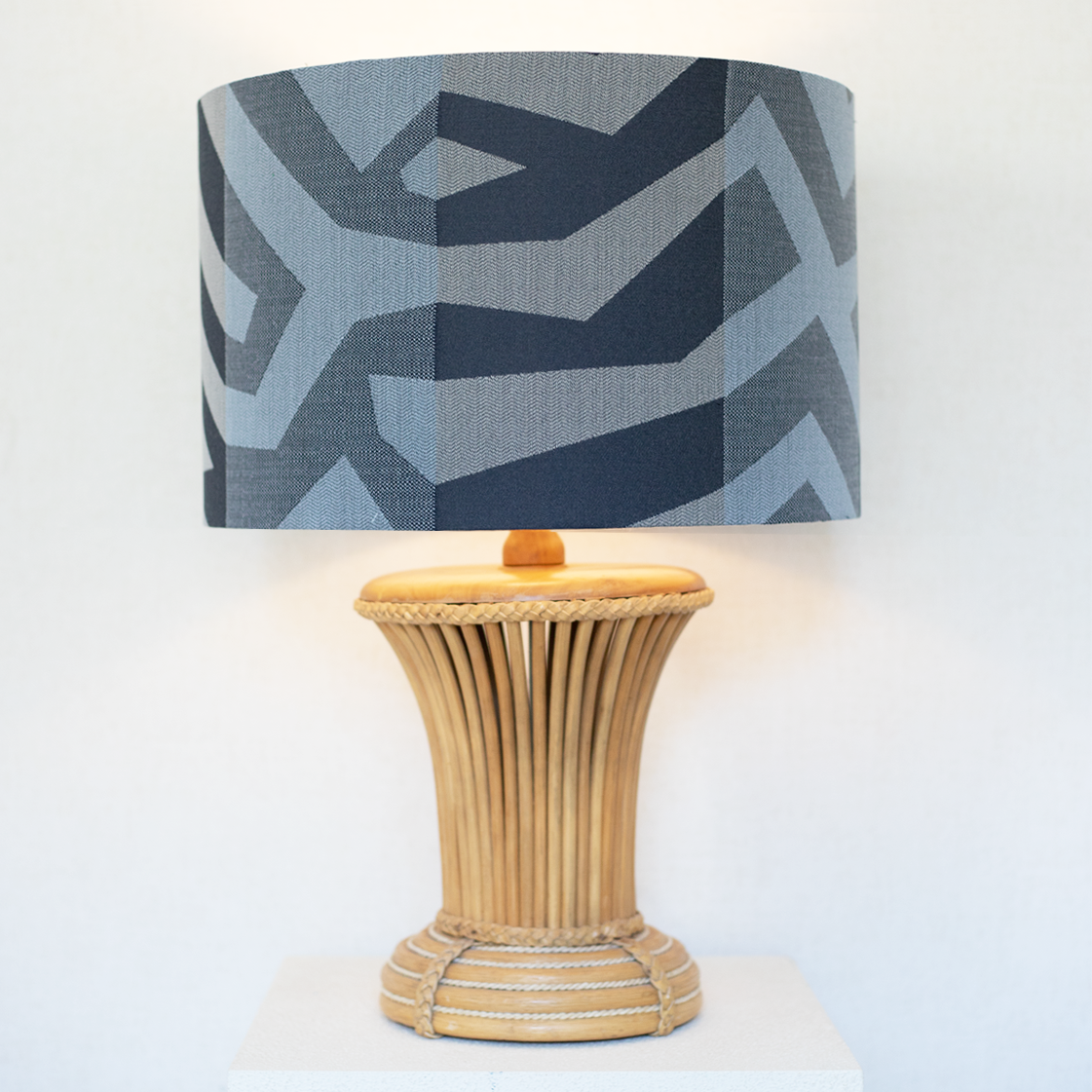 extra large bamboo lamp denim