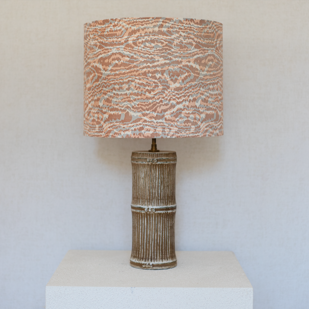 ceramic bamboo lamp pink