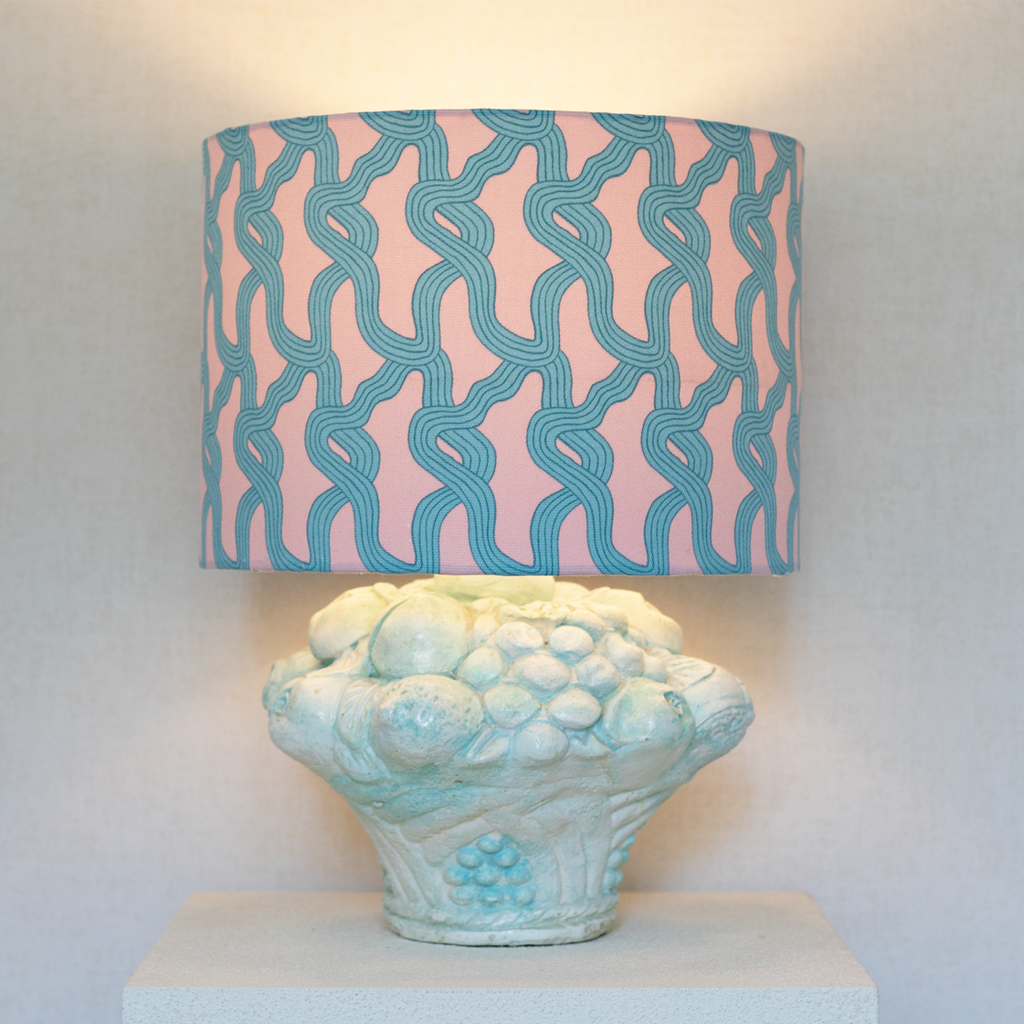 fruit lamp blue & pink