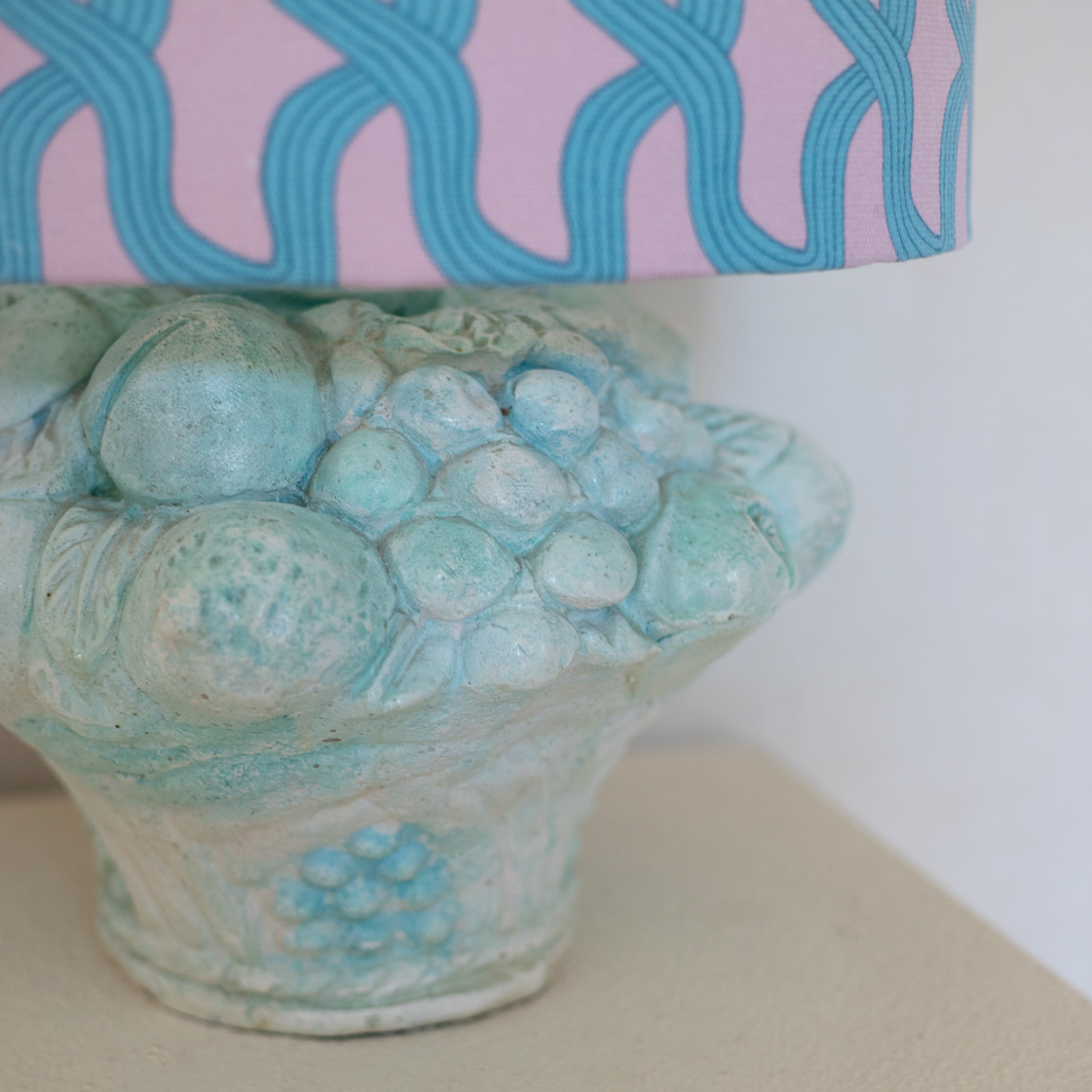 fruit lamp blue & pink