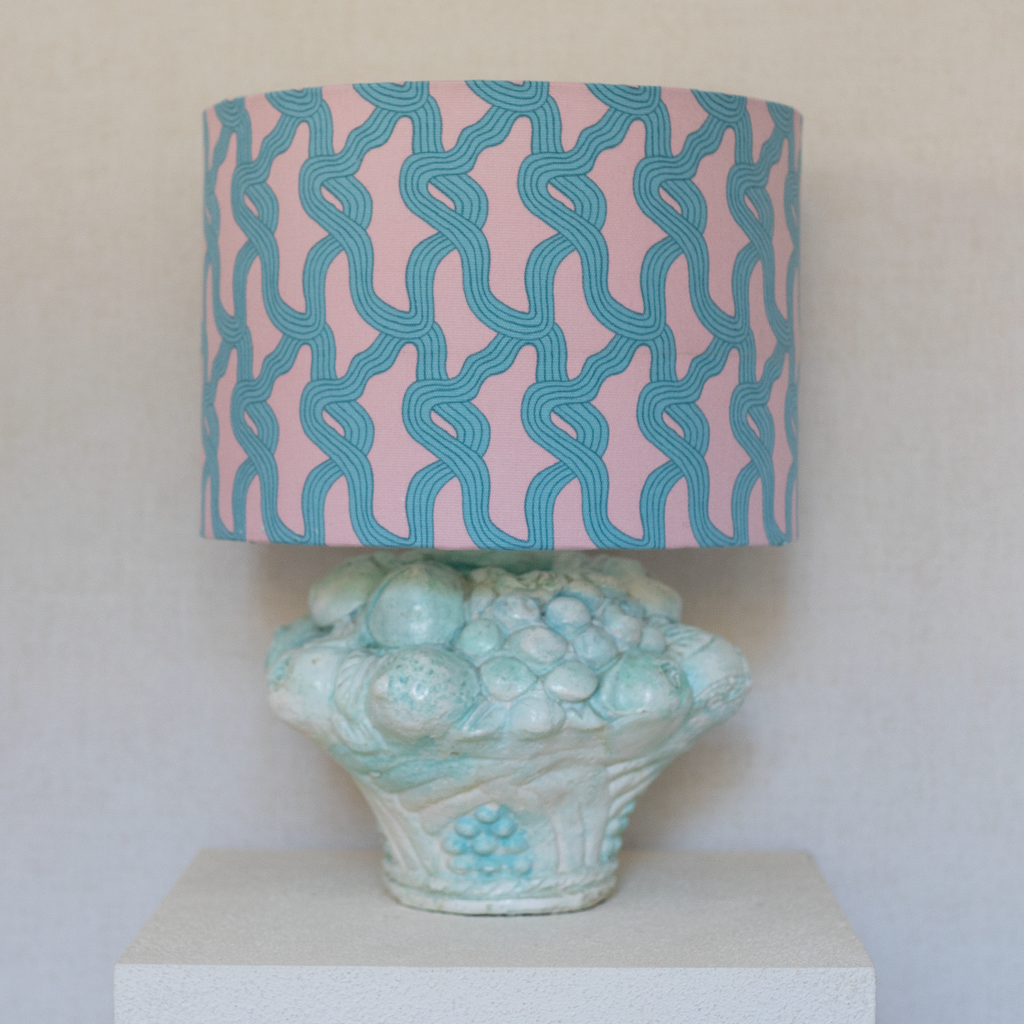 fruit lamp blue & pink