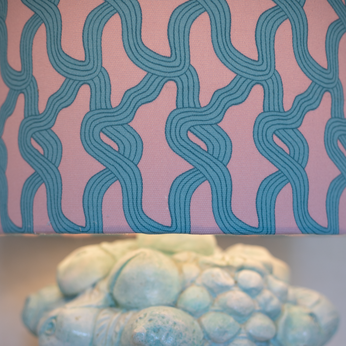 fruit lamp blue & pink