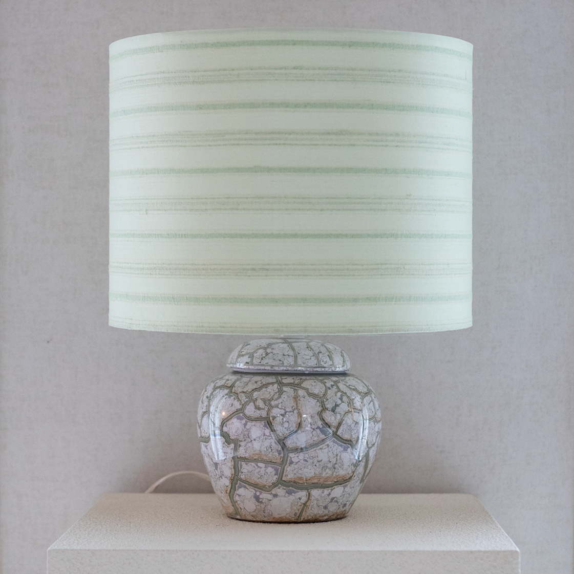 asian lamp green