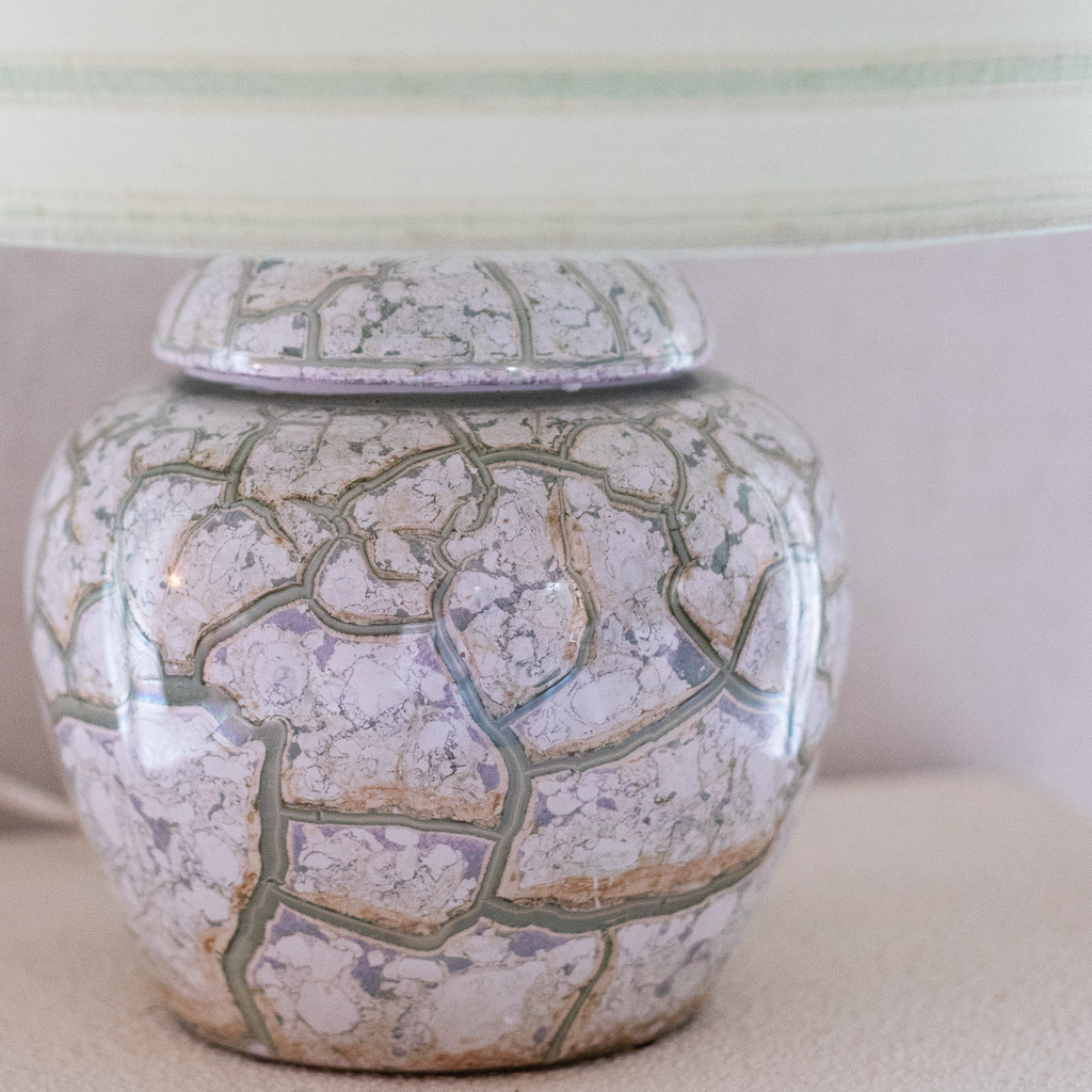 asian lamp green