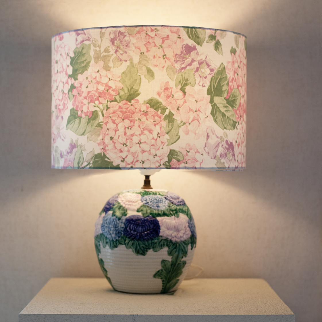 hydrangea lamp
