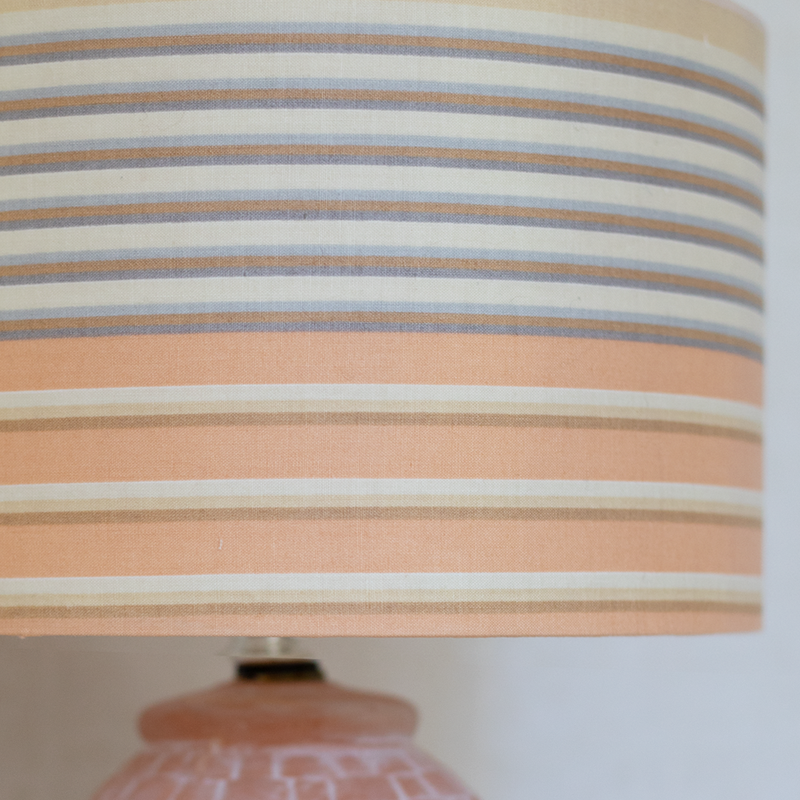 terracotta lamp striped