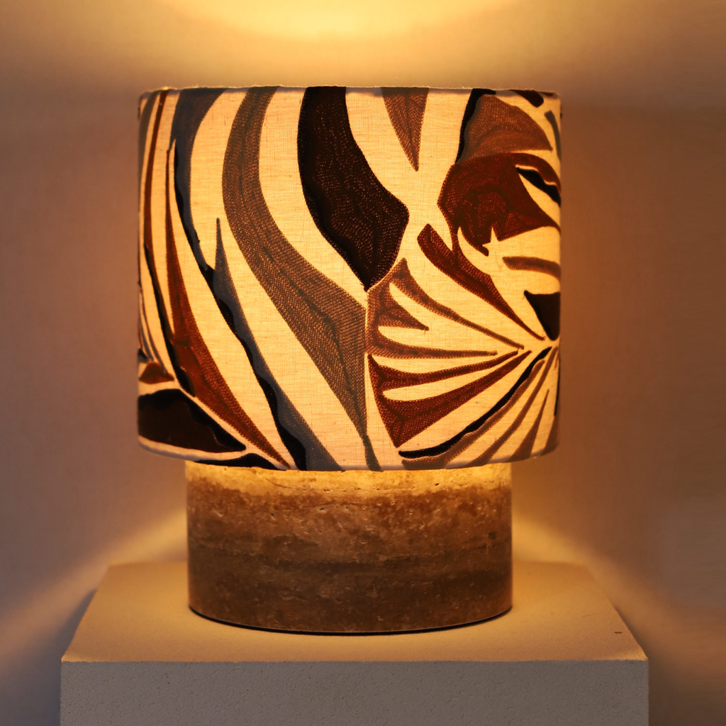 LEXIE brown embroidered leaves