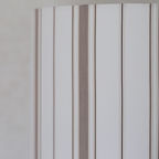 LEXIE white burgundy stripes