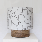 LEXIE white embroidered faces