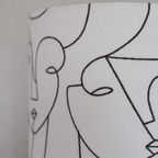 LEXIE white embroidered faces