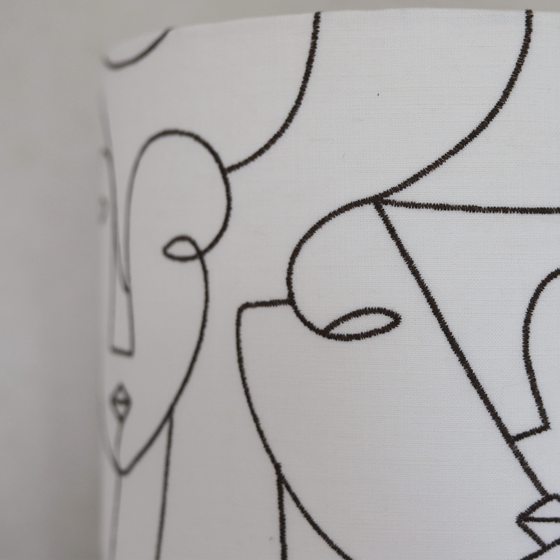 LEXIE white embroidered faces