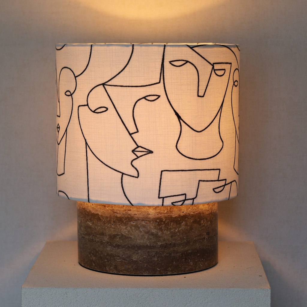 LEXIE white embroidered faces