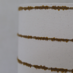 LEXIE white mustard fringe stripe