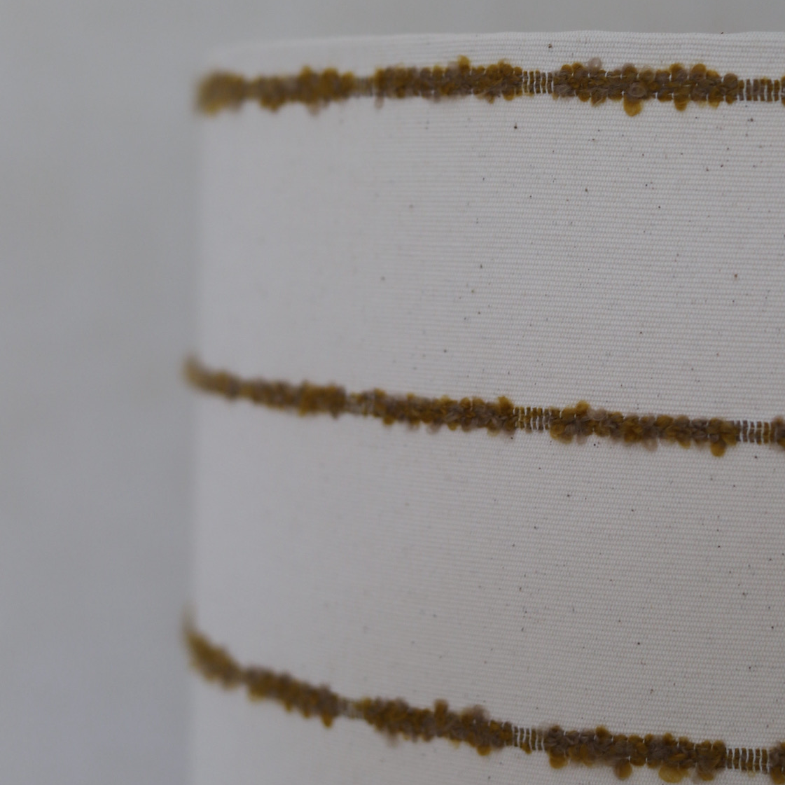 LEXIE white mustard fringe stripe