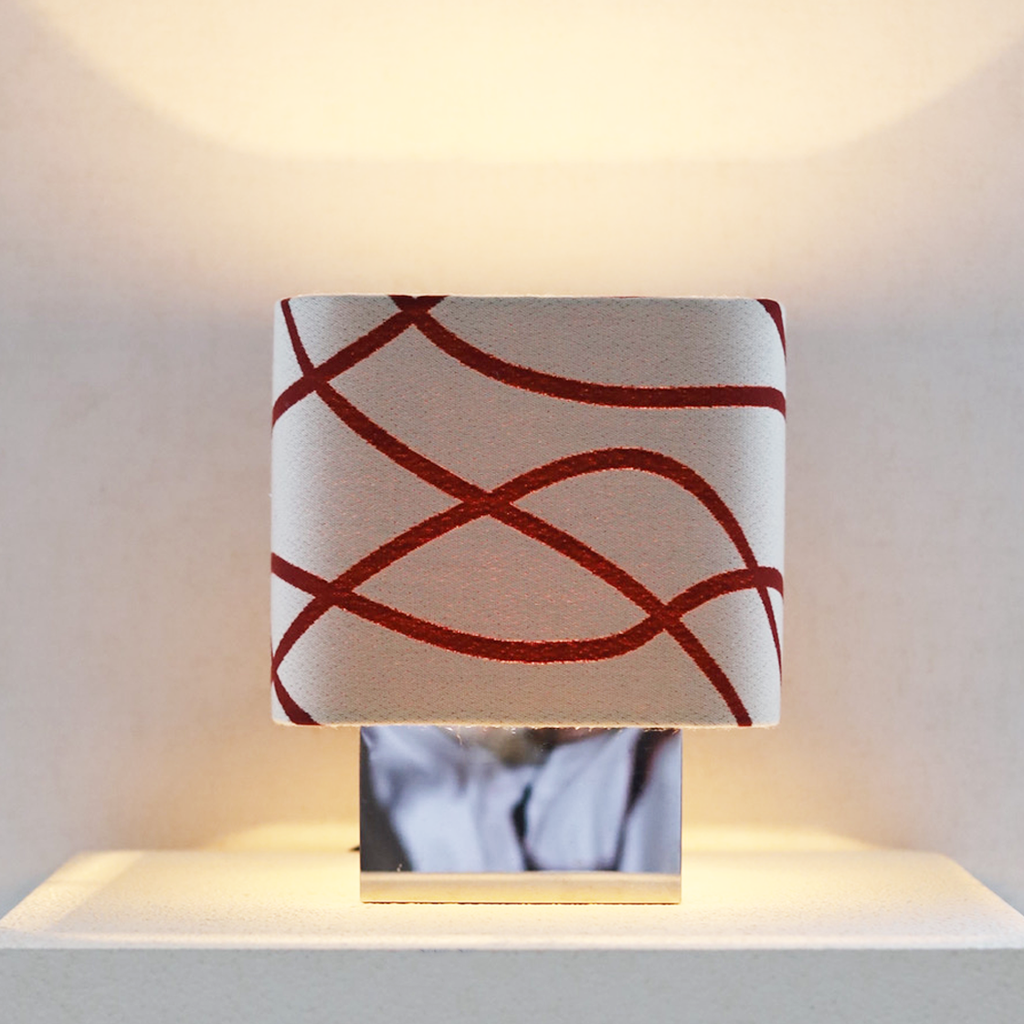 handmade autumn in antwerp table lamp with custom shade and warm light