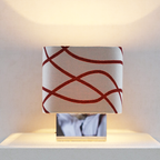 handmade autumn in antwerp table lamp with custom shade and warm light