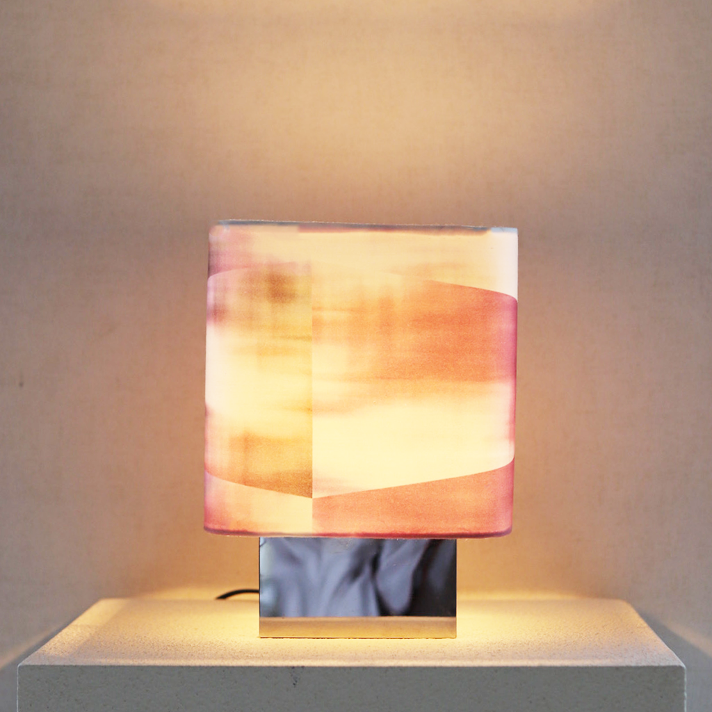 handmade autumn in antwerp table lamp with custom shade and warm light