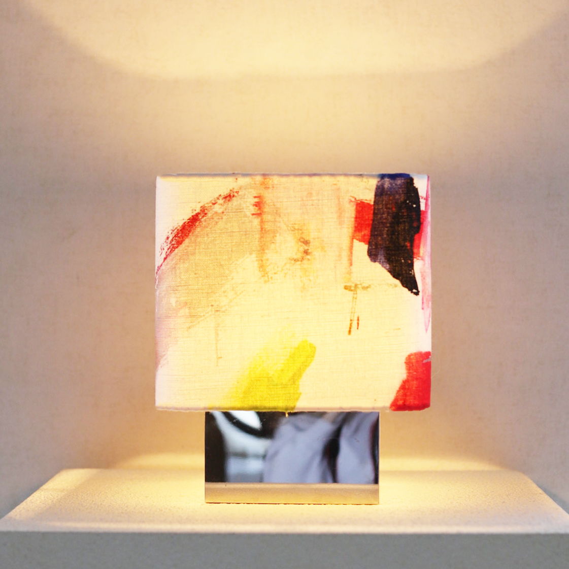 handmade autumn in antwerp table lamp with custom shade and warm light